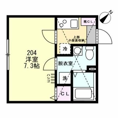 ベイルーム川崎大師橋の物件間取画像